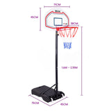 NNEDSZ Dr.Dunk Basketball Hoop Stand System Kids Height Adjustable Portable Net Ring