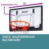 NNEDSZ Dr.Dunk Portable Basketball Hoop Stand System Height Adjustable Net Ring Kids