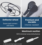NNEDSZ Aurelaqua Swimming Pool Cleaner Floor Climb Wall Automatic Vacuum Hose 10M