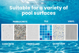 NNEDSZ Aurelaqua Swimming Pool Cleaner Floor Climb Wall Automatic Vacuum Hose 10M