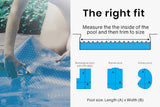 NNEDSZ AURELAQUA Pool Cover 400 Micron 7x4m Solar Blanket Swimming Thermal Blue Silver