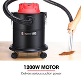 NNEDSZ Baumr-AG 20L 1200W Ash Vacuum Cleaner, for Fireplace, BBQ, Fire Pit
