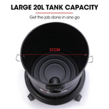 NNEDSZ Baumr-AG 20L 1200W Ash Vacuum Cleaner, for Fireplace, BBQ, Fire Pit