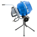 NNEDSZ BAUMR-AG 140L Portable Cement Concrete Mixer with Pedestal Stand, 550W Electric Motor, 10 Inch Solid Rubber Wheels