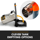 NNEDSZ UNIMAC 100L 2400W Wet and Dry Vacuum Cleaner, Heavy-Duty Dual Copper Motors, Accessory Set, for Workshop Car Carpet