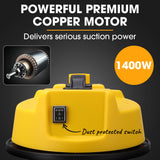 NNEDSZ Unimac 20L 1400W Wet and Dry Vacuum Cleaner, with Blower, for Car, Workshop, Carpet