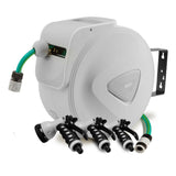 NNEDSZ PLANTCRAFT 20M Retractable Garden Water Hose Reel Storage SpGun Rewind