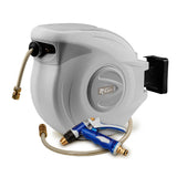 NNEDSZ PLANTCRAFT 30M Retractable Garden Water Hose Reel Brass Wall Mount Gun Rewind
