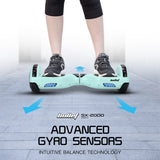 NNEDSZ BULLET SX-2000 Hoverboard Scooter, 500W Brushless, Superior Self Balancing System, UL Certified, LED Lights, Mint Green
