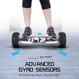 NNEDSZ BULLET SX-4000 Hoverboard Scooter, 8.5" Wheels, 700W Brushless, Superior Self Balancing System, UL Certified, LED Lights, Carry Bag, Camo