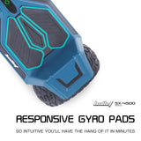 NNEDSZ Bullet SX-4500 Hoverboard Scooter, 8.5" Wheels, 700W Brushless, Superior Self Balancing System, UL Certified, LED Lights, Carry Bag, Navy Blue