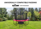 NNEDSZ UP-SHOT 14ft Trampoline Safety Pink Pad Padding Replacement Round Spring Cover