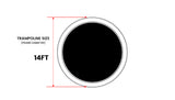 NNEDSZ UP-SHOT 14ft Trampoline Safety Pink Pad Padding Replacement Round Spring Cover