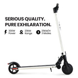 NNEDSZ Peak Electric Scooter 300W Power Up to 25km/h Adult Teens E-Scooter Easy Fold, White