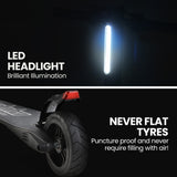 NNEDSZ Carbon Gen III 250W 10Ah Electric Scooter Suspension, for Adults or Teens, Black/Red