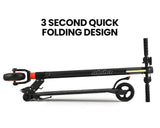 NNEDSZ Carbon Gen III 250W 10Ah Electric Scooter Suspension, for Adults or Teens, Black/Red