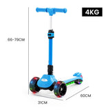 NNEDSZ KIDS 3-Wheel Electric Scooter, Ages 3-8, Adjustable Height, Folding, Lithium Battery, Blue