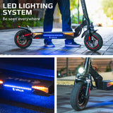 NNEDSZ VALK Fusion 5 Electric Scooter, 500W 48V 13Ah Lithium 50km Range 40km/h Quad Shocks 10 inch Tyres,