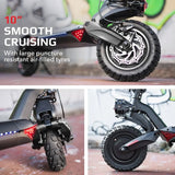 NNEDSZ VALK Primal 9 Dual Motor 1600W Extreme Hill Climbing e-Scooter Electric, Black