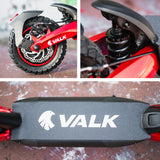 NNEDSZ VALK Primal 9 Dual Motor 1600W Extreme Hill Climbing Electric e-Scooter, Black/Red