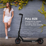 NNEDSZ VALK 400W Electric Scooter, 37V Folding E- Scooter with Suspension, for Adults, Synergy 5 MkII Black