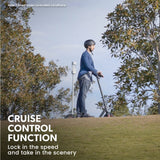 NNEDSZ VALK 400W Electric Scooter, 37V Folding E- Scooter with Suspension, for Adults, Synergy 5 MkII Black