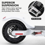NNEDSZ VALK 400W Electric Scooter, with Suspension for Adults Portable Folding Ride On,Synergy 5 MkII White