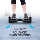 NNEDSZ Hoverboard Electric Scooter 6.5 Inch Wheels Self Balancing Gen III Carbon Fiber Style