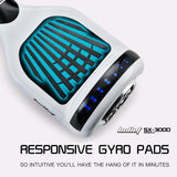 NNEDSZ Hoverboard Electric Scooter 6.5 Inch Wheels Self Balancing Gen III White Free Carry Bag