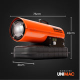 NNEDSZ UNIMAC 20KW Portable Industrial Diesel Indirect Forced Air Space Heater