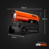 NNEDSZ UNIMAC 30KW Portable Industrial Diesel Indirect Forced Air Space Heater