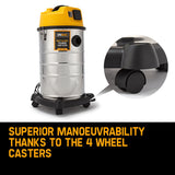 NNEDSZ UNIMAC 30L Wet and Dry Vacuum Cleaner Blower Bagless 2000W Drywall Vac