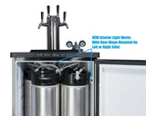 NNEDSZ Keg King - Kegmaster XL Premium Kegerator - Fridge Pack