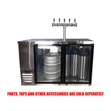 NNEDSZ Kegerator - KegMaster Super Deluxe - Two Door Small
