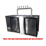 NNEDSZ Kegerator - KegMaster Super Deluxe - Two Door Large
