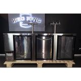 NNEDSZ Kegerator - KegMaster Super Deluxe - Three Door