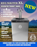 NNEDSZ Keg King - Kegmaster Series XL Kegerator - Fastap Double Tap