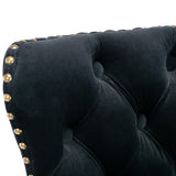 NNEDSZ 2x Height Adjustable Swivel Bar Stool Velvet Nailhead Barstool with Footrest