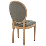 NNEDSZ AADEN 4x Velvet Faux Leather Dining Chairs with Solid Wood Legs-Pine Green