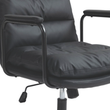 NNEDSZ Faux Leather Office Chair -Black
