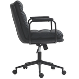 NNEDSZ Faux Leather Office Chair -Black