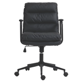 NNEDSZ Faux Leather Office Chair -Black