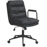 NNEDSZ Faux Leather Office Chair -Black