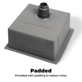 NNEDSZ Amirra Kitchen Stainless Steel Sink 440mm x 440mm Smooth coated Silver