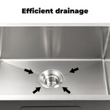 NNEDSZ AMIRRA Kitchen Stainless Steel Sink 450mm x 300mm (Silver)