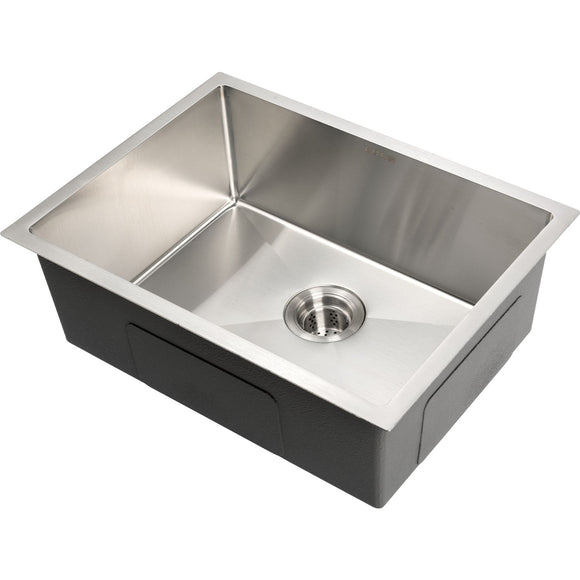 NNEDSZ AMIRRA Kitchen Stainless Steel Sink 440mm x 340mm with Nano Coating (Silver Black)