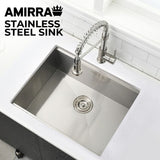 NNEDSZ AMIRRA Kitchen Stainless Steel Sink 440mm x 340mm with Nano Coating (Silver Black)