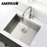 NNEDSZ AMIRRA Kitchen Stainless Steel Sink 440mm x 340mm with Nano Coating (Silver Black)