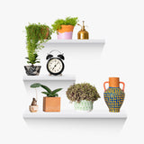 NNEDSZ Floating Shelf Set of 3 White