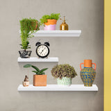 NNEDSZ Floating Shelf Set of 3 White